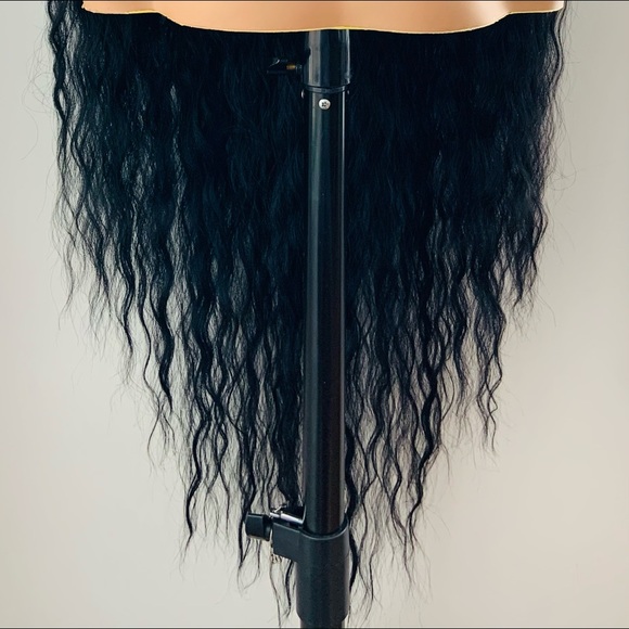 Gorgeous 36” Long Black Premium Fiber Lace Front Wig for Daily Wear or Events - Picture 8 of 14